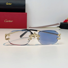 Cartier 卡地亚镶钻无框太阳镜|贵气氛围感天花板✨经典无框椭圆镜片,轻盈上脸无负重感 中梁立体镶钻豹头装饰,镜尾马 Cartier 卡地亚镶钻无框太阳镜|贵气氛围感天花板✨经典无框椭圆镜片,轻盈上脸无负重感 中梁立体镶钻豹头装饰,镜尾马