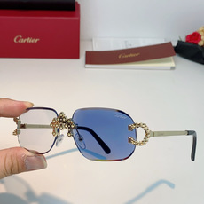 Cartier 卡地亚镶钻无框太阳镜|贵气氛围感天花板✨经典无框椭圆镜片,轻盈上脸无负重感 中梁立体镶钻豹头装饰,镜尾马 Cartier 卡地亚镶钻无框太阳镜|贵气氛围感天花板✨经典无框椭圆镜片,轻盈上脸无负重感 中梁立体镶钻豹头装饰,镜尾马