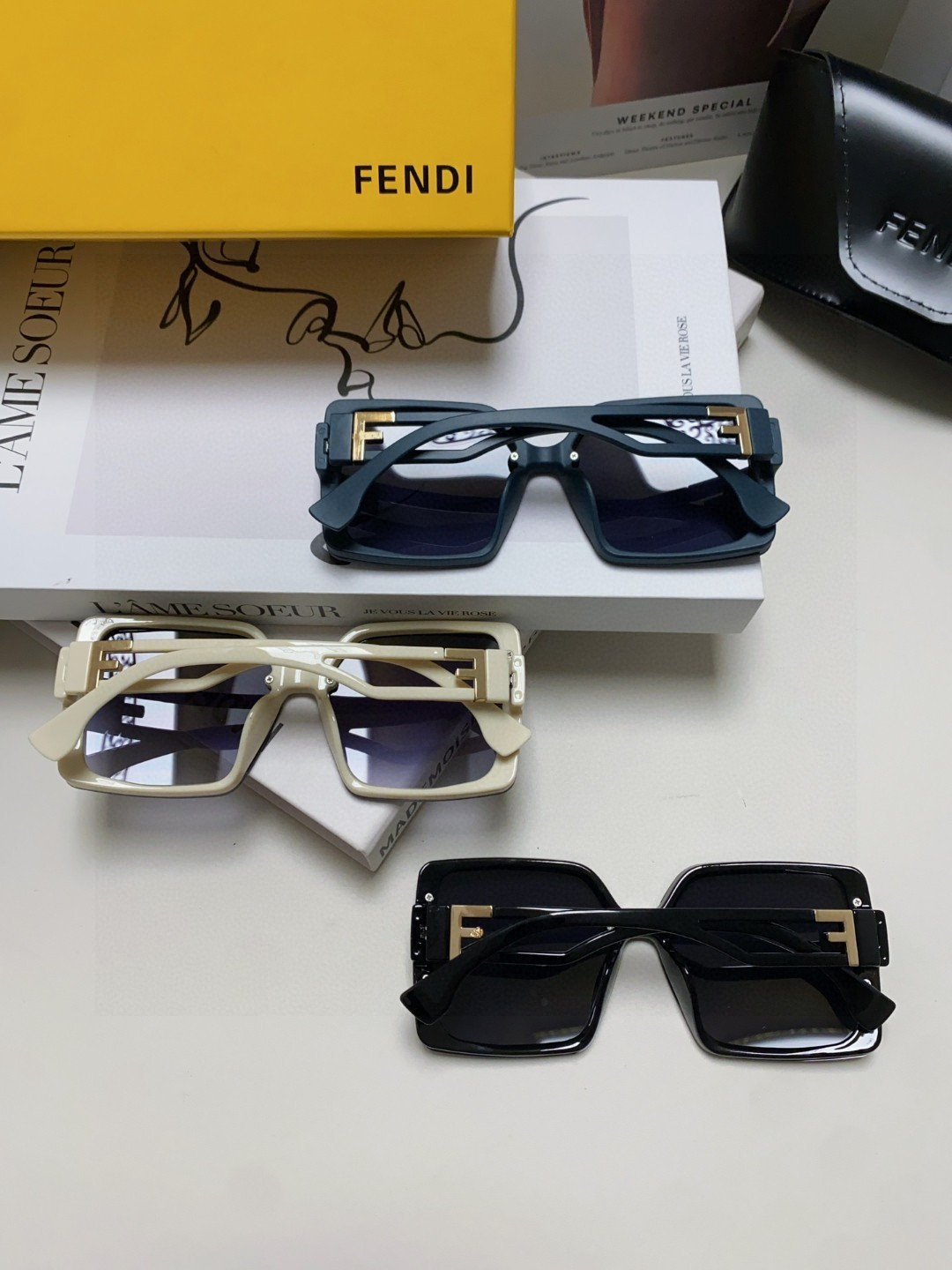 Fendi芬迪  新款🕶时尚高雅墨镜女士 太阳镜🥳打造沉稳架势，经典的版型与全新的创意相结👍不经意间放射出超卓非凡的奢华
