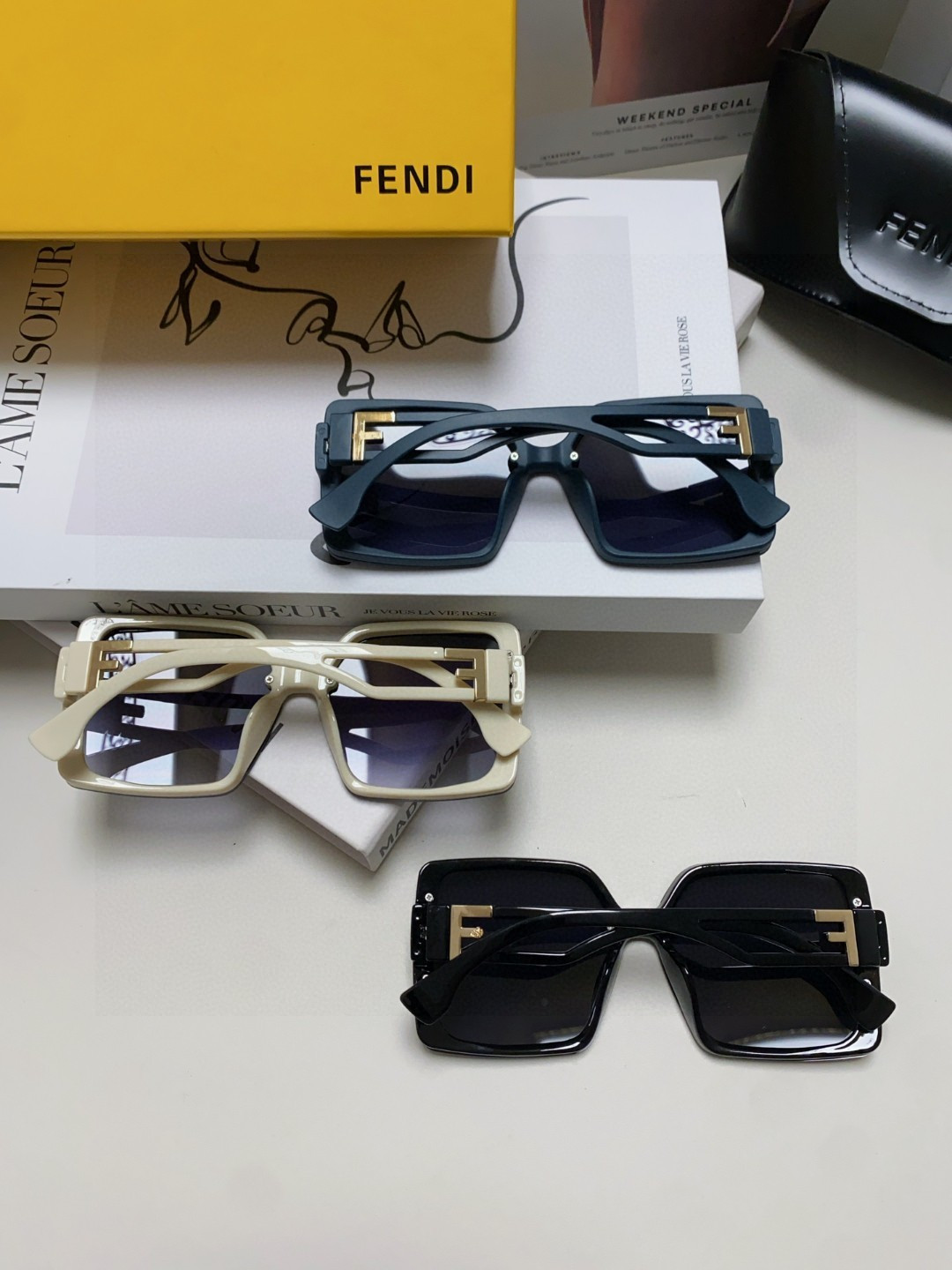 Fendi芬迪  新款🕶时尚高雅墨镜女士 太阳镜🥳打造沉稳架势，经典的版型与全新的创意相结👍不经意间放射出超卓非凡的奢华