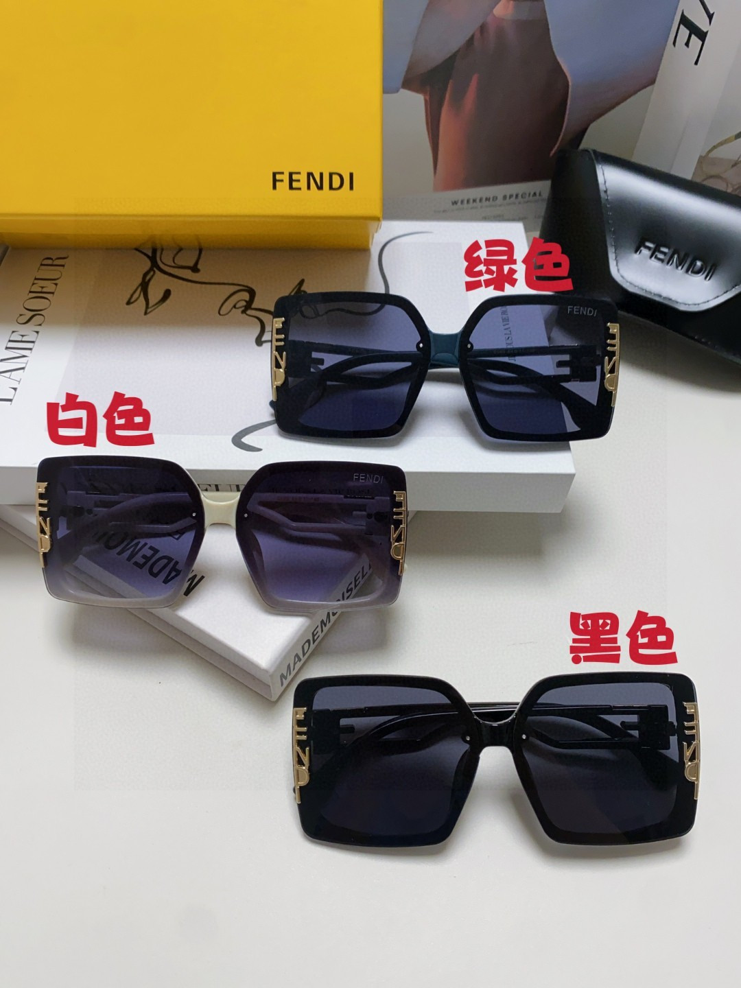Fendi芬迪  新款🕶时尚高雅墨镜女士 太阳镜🥳打造沉稳架势，经典的版型与全新的创意相结👍不经意间放射出超卓非凡的奢华