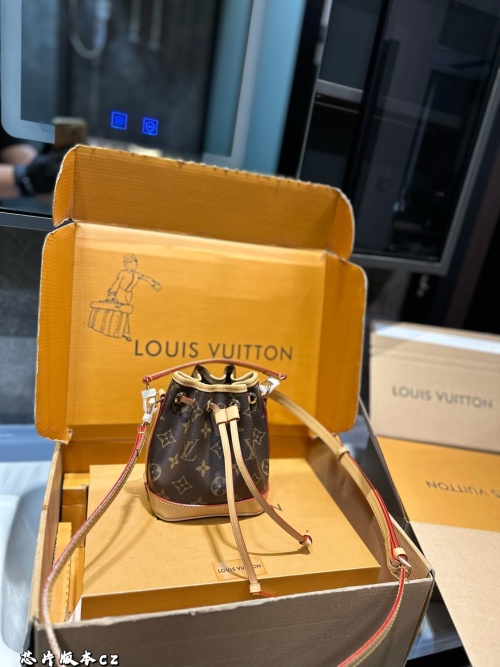 Louis Vuitton Nano Noé Bucket Bag - 2024 Collection, Drawstring Closure
