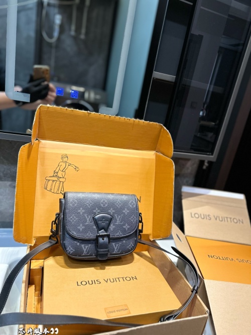 Louis Vuitton Montsouris Monogram Empreinte Leather Crossbody Bag