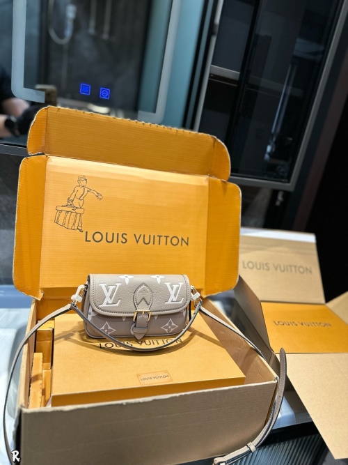 Louis Vuitton Diane Baguette Bag in Monogram Empreinte Leather with Strap 1 Louis Vuitton Diane Baguette Bag in Monogram Empreinte Leather with Strap