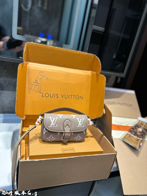 Louis Vuitton Diane Baguette Bag in Signature Monogram Canvas,Gift Packaging 1 Louis Vuitton Diane Baguette Bag in Signature Monogram Canvas,Gift Packaging