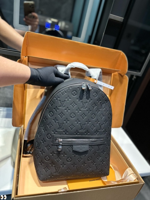 Louis Vuitton Embossed Leather Backpack, Durable and Spacious |28cm x 38cm 1 Louis Vuitton Embossed Leather Backpack, Durable and Spacious |28cm x 38cm