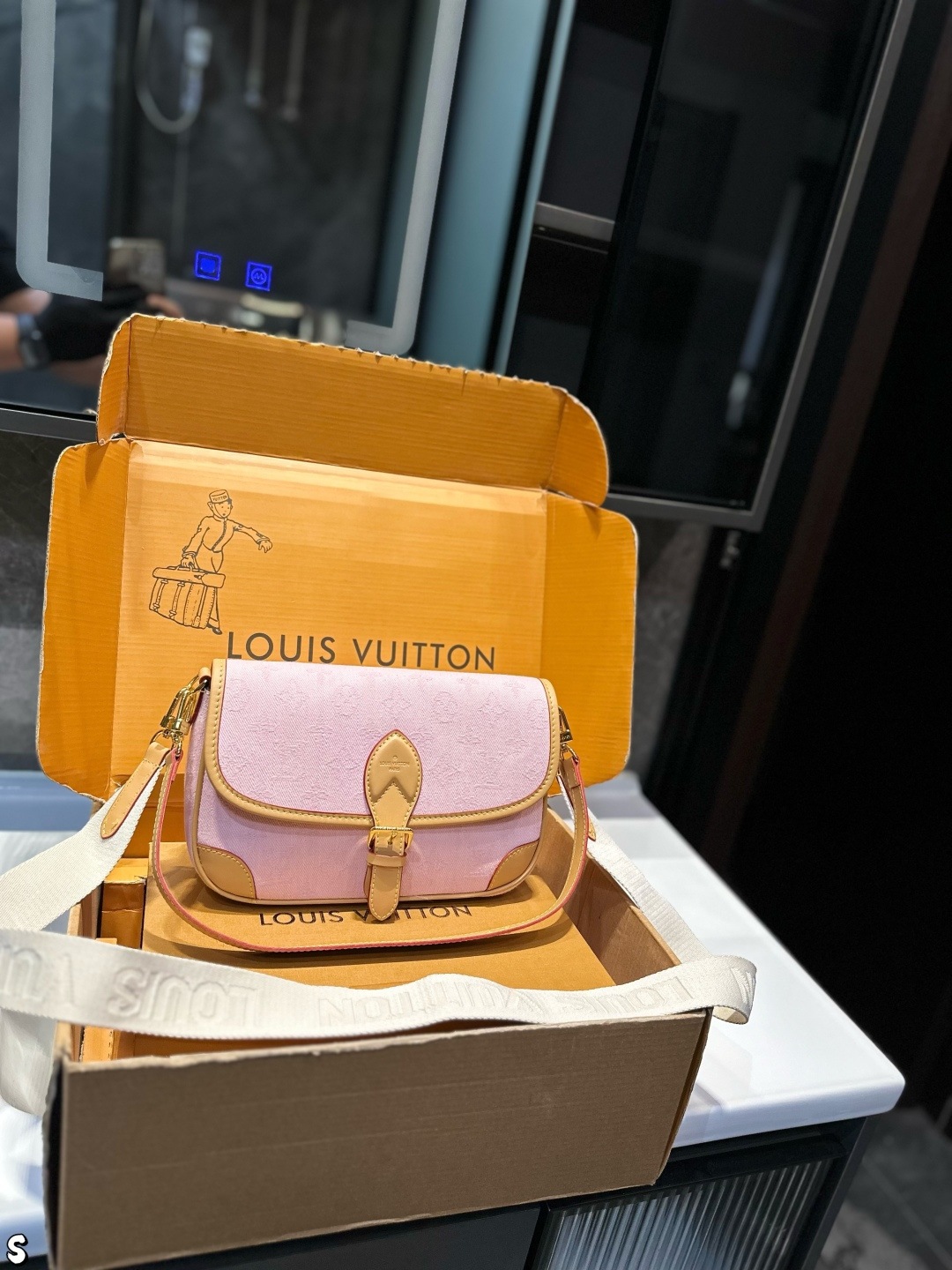 Louis Vuitton Diane Bag, Monogram Canvas & Leather, Crossbody & Shoulder Bag