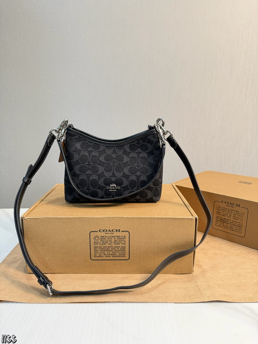 ️Cow Leather Version P225️ | Coach New Product Laurel Hobo Bag | Coach’s Classic Moon Bag, Slightly Larger Than The Armpit Bag | Size 18 6 13cm