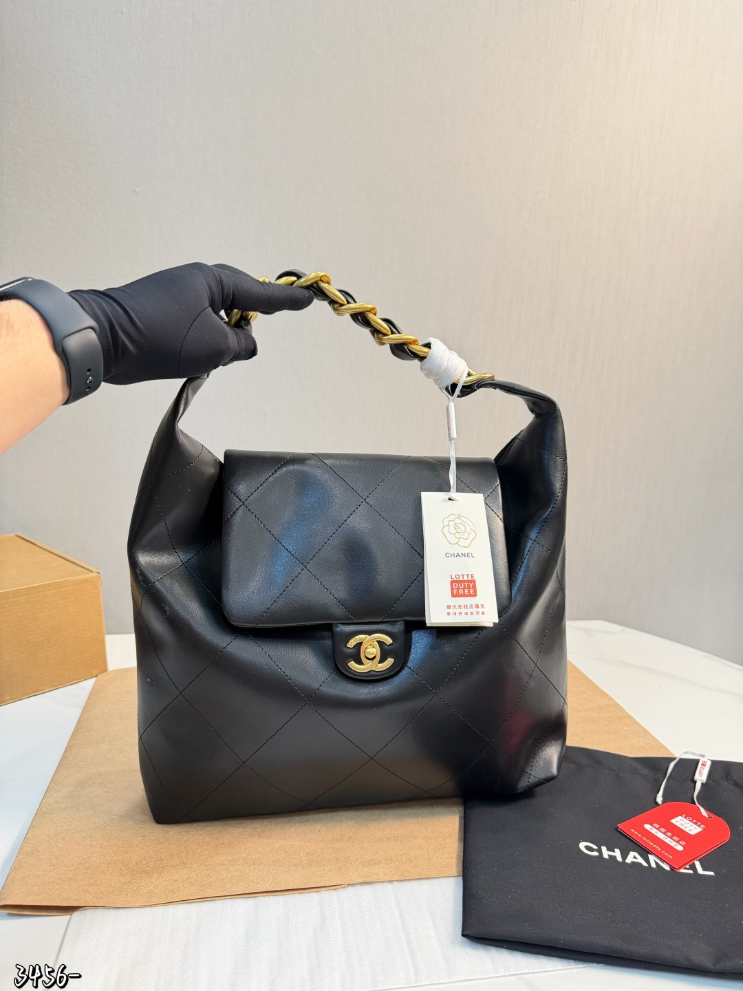 ️P233 Gift Box Packaging ️ | Chanel Chanel 25k Hobo Hippie Bag Autumn And Winter Coat, Suitable For Casual Wear, Practical And High-end, It Is A Super Popular Model Of The 25k Series Size 33.26cm