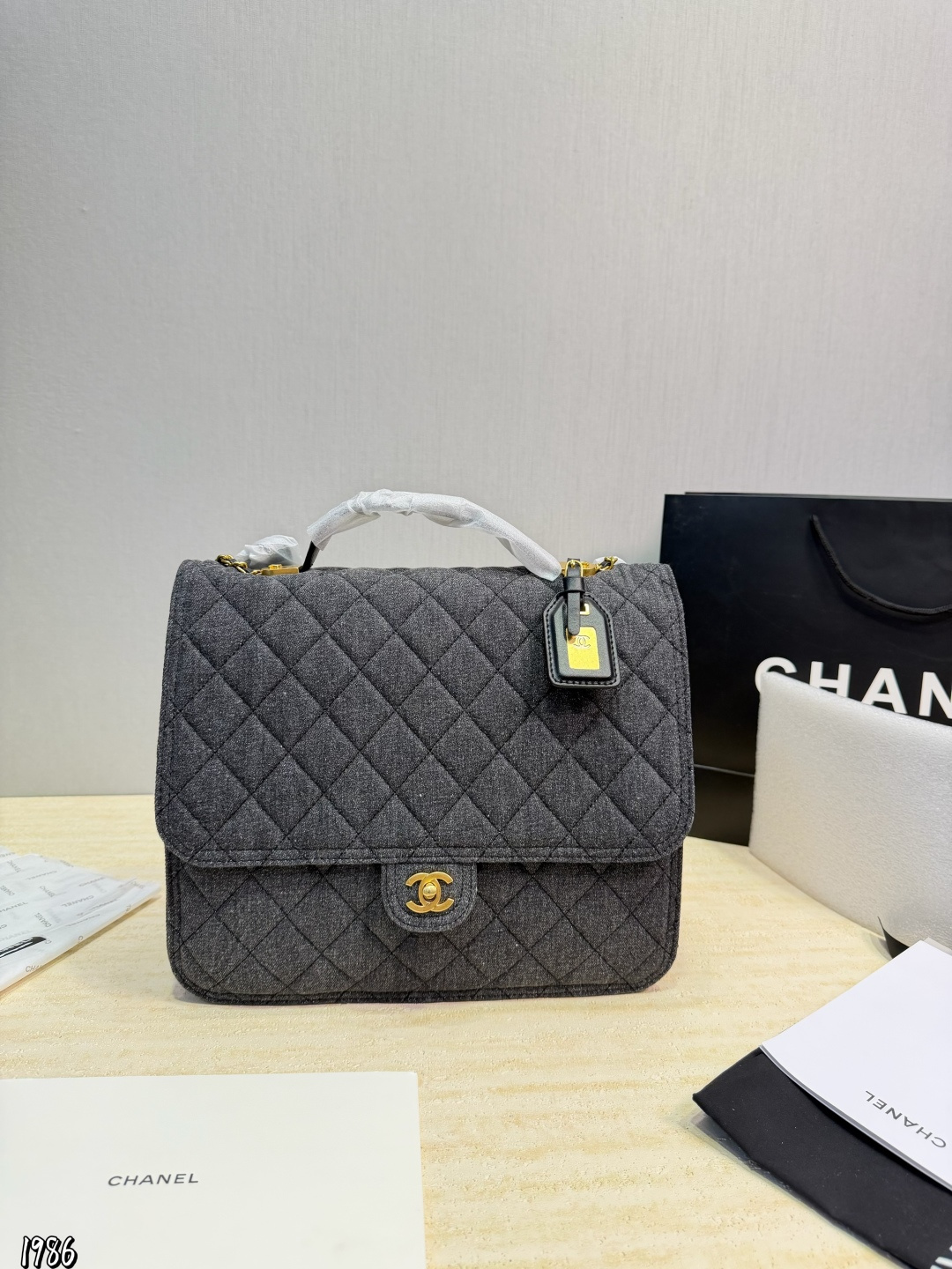 ️P270️ | Chanel Backpack Small Fragrant Denim Backpack Cute And Playful The Capacity Should Not Be Underestimated Elegance And Fashion Coexist Size 32 28