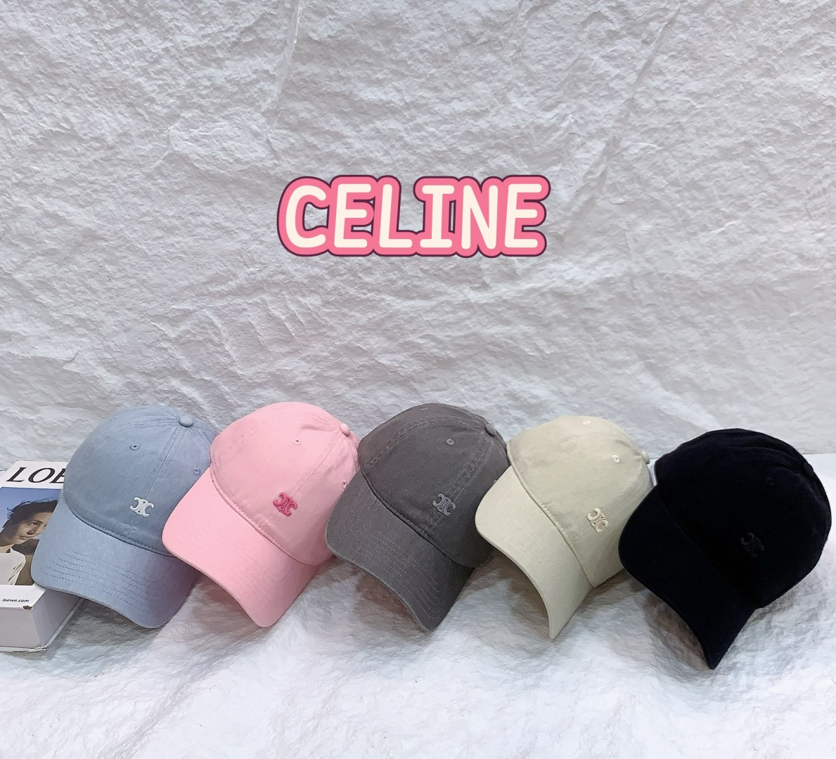 🎀CELINE雪花绒棒球帽春夏款配色