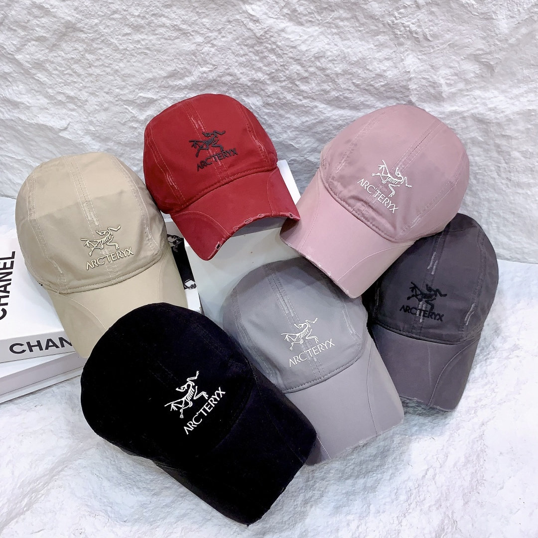 🎀🆕始祖鸟帽檐拼接小众款多色可选‼️