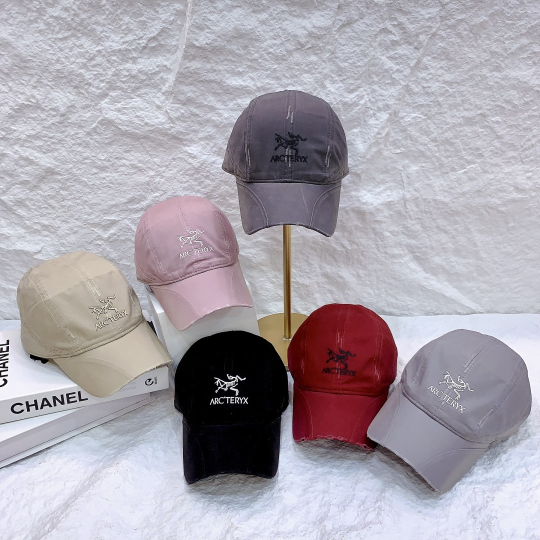 🎀🆕始祖鸟帽檐拼接小众款多色可选‼️