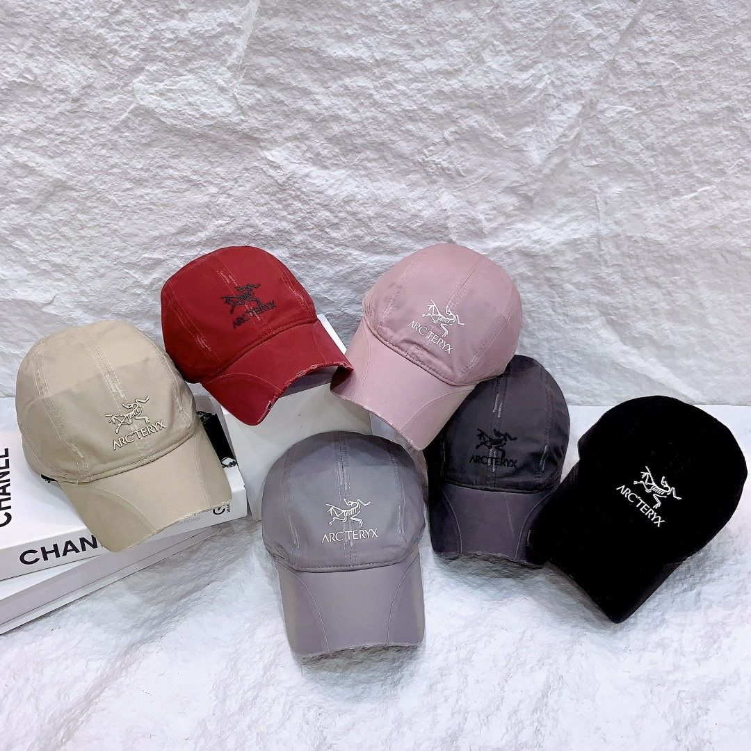 🎀🆕始祖鸟帽檐拼接小众款多色可选‼️