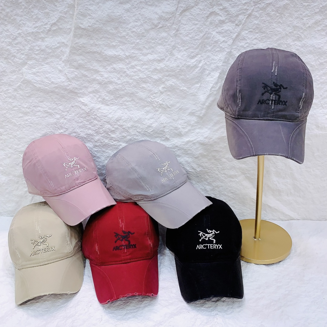 🎀🆕始祖鸟帽檐拼接小众款多色可选‼️