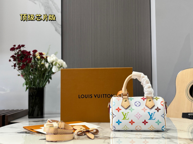 Louis Vuitton Murakami Takashi Nano Speedy White Multicolor Monogram Bag 1 Louis Vuitton Murakami Takashi Nano Speedy White Multicolor Monogram Bag