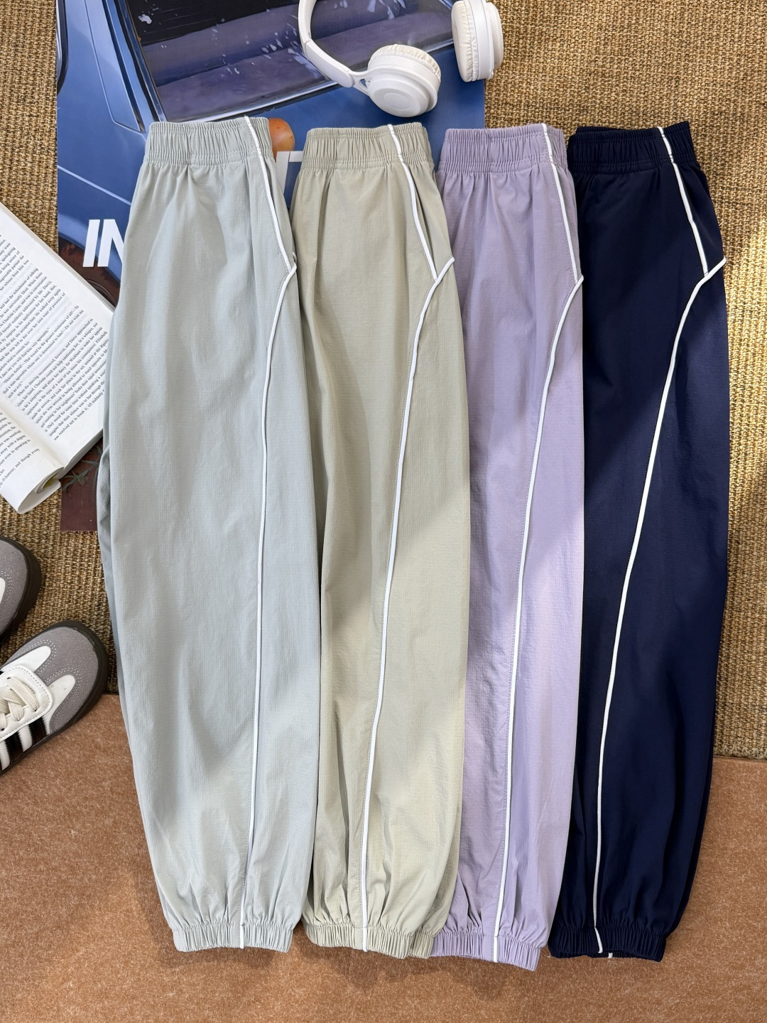 Pantalones cortos 69.9@, pantalones largos 79.9@ por pieza, tallas 120-170. ✅ Pantalones largos casuales con puño: Esto…