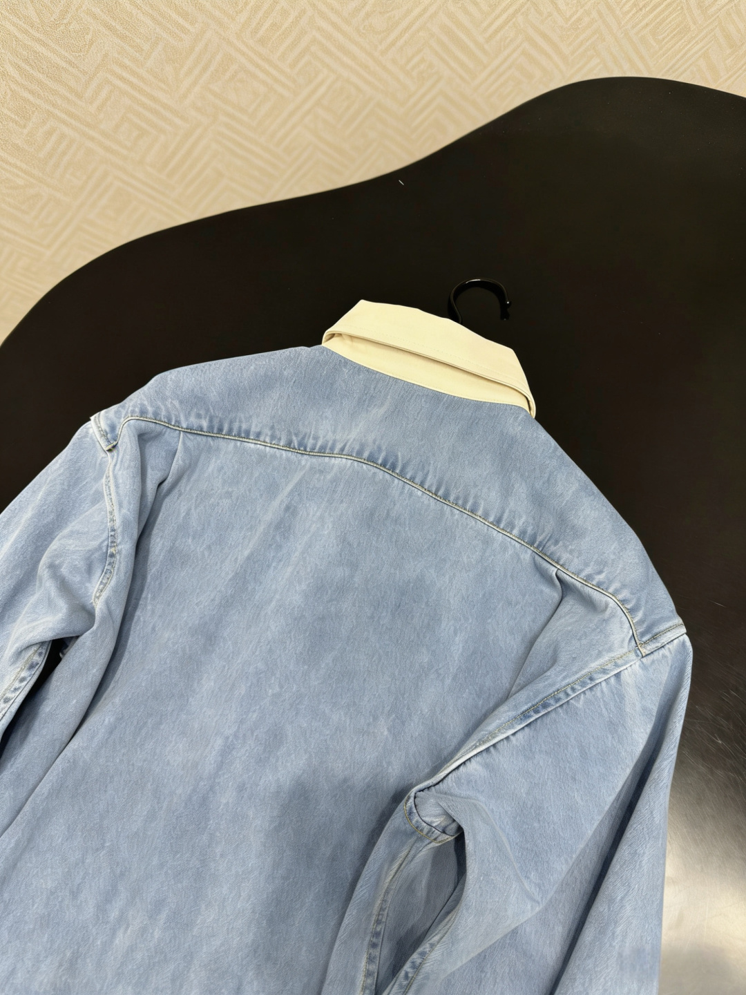 미우미우 블루 데님 카라 자켓 상세 이미지 9