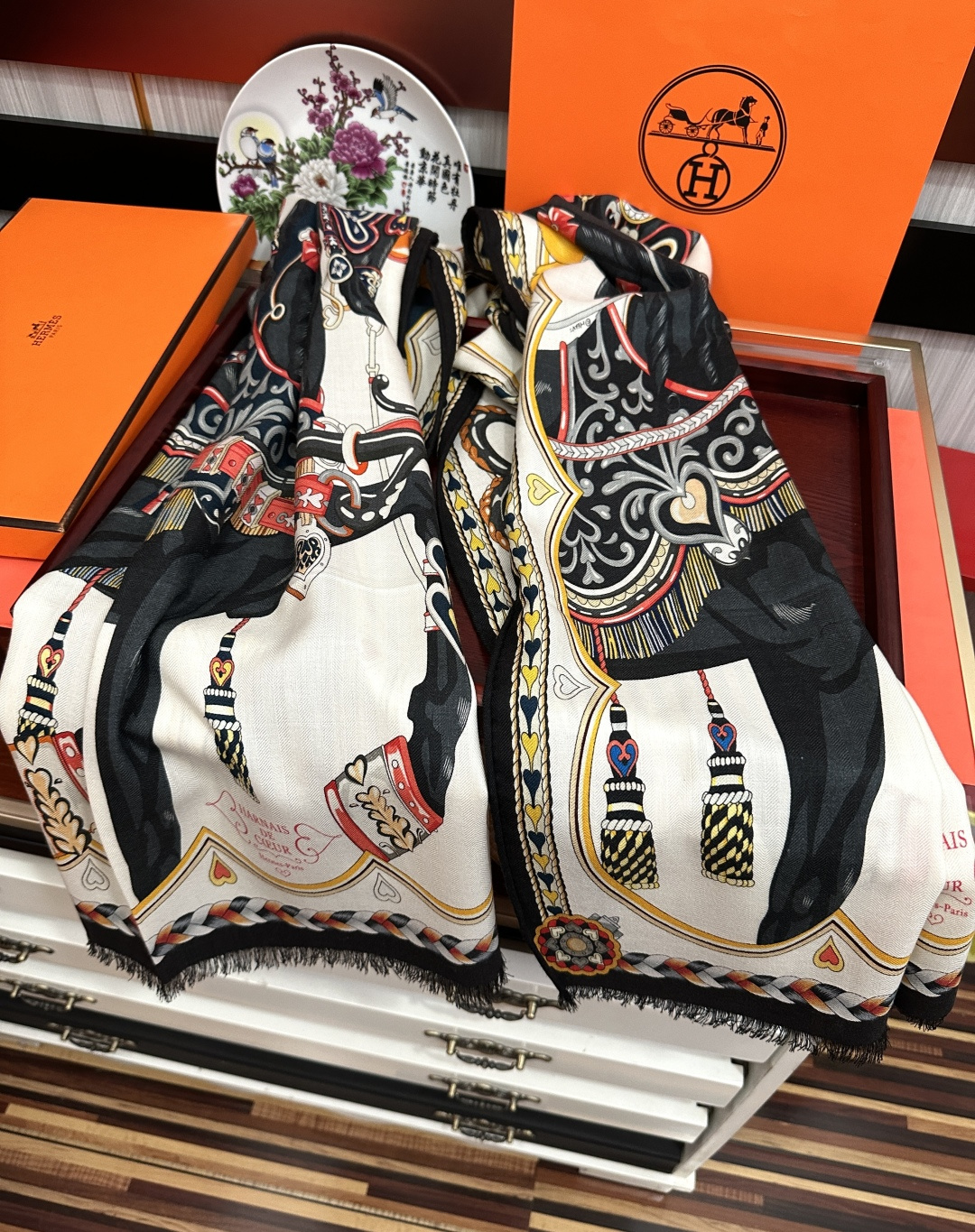 上新 2026 爱马仕。【双面同色骏马奔腾】太美了[吃瓜]下手一定要快[嘴唇]四季都可以用[勾引]真心美