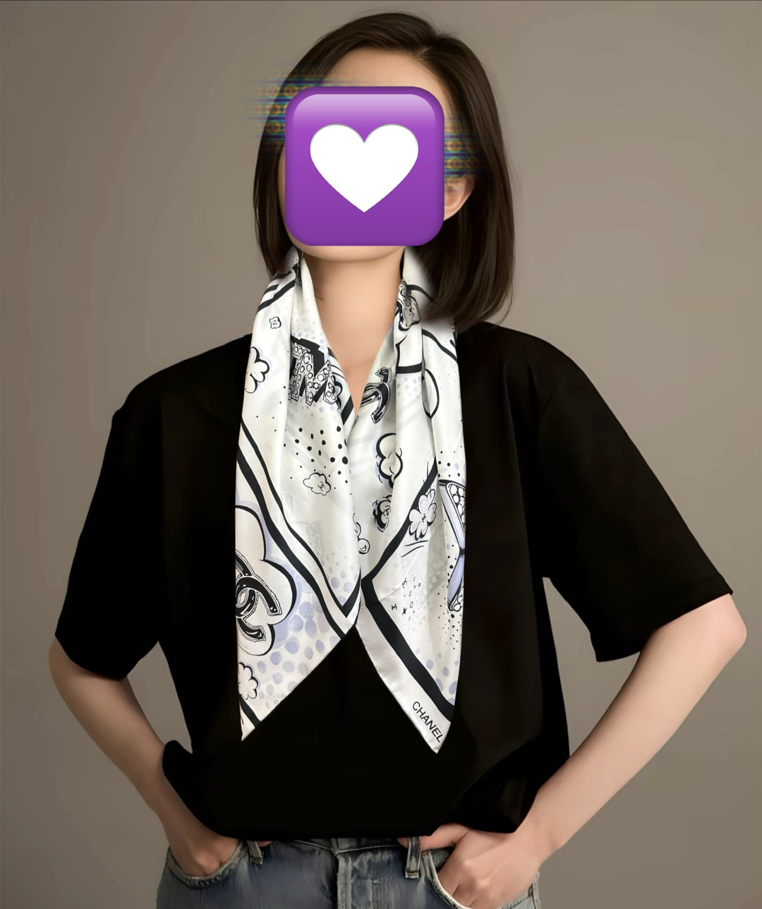 新款 香奈儿🌟【星星🌟涂鸦】2026太美了[庆祝]四季都可以用‼️真心美的让人非常非常心动 上身效果简直美翻了 品质非常