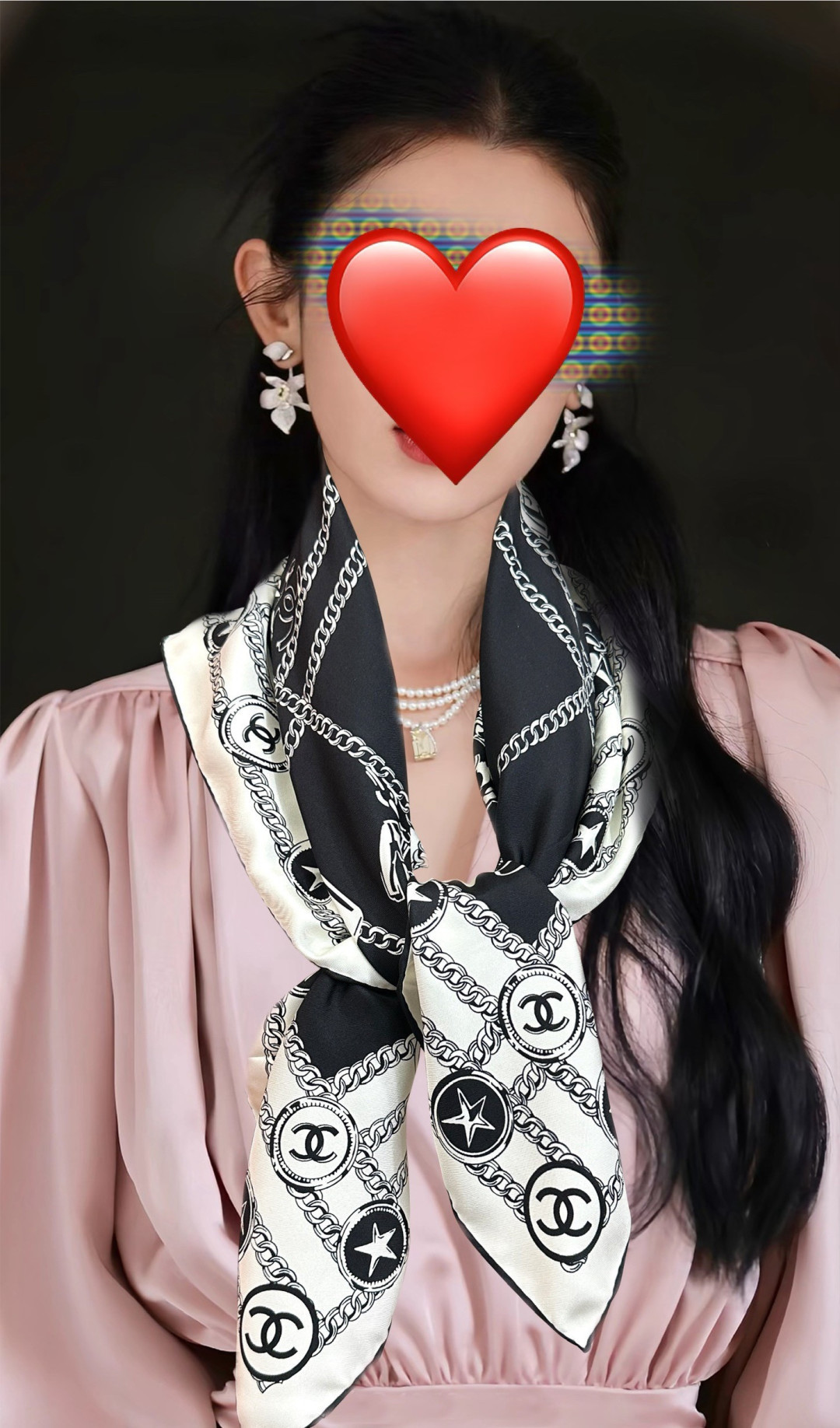 双面同色 香奈儿18姆米 高版本👍2026春夏新款[庆祝]香奶奶永远都是比较经典[發]围上秒变高级女神[色]一条印有字母