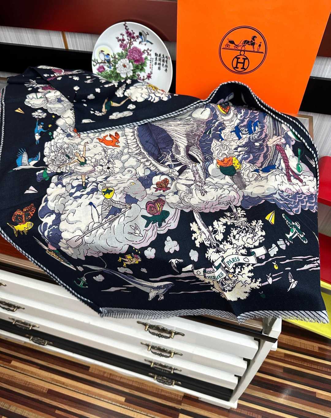 爱马仕 2026【双面同色海浪🌊之家】太美了[吃瓜]下手一定要快[嘴唇]四季都可以用[勾引]真心美的让人非常非上身效果简