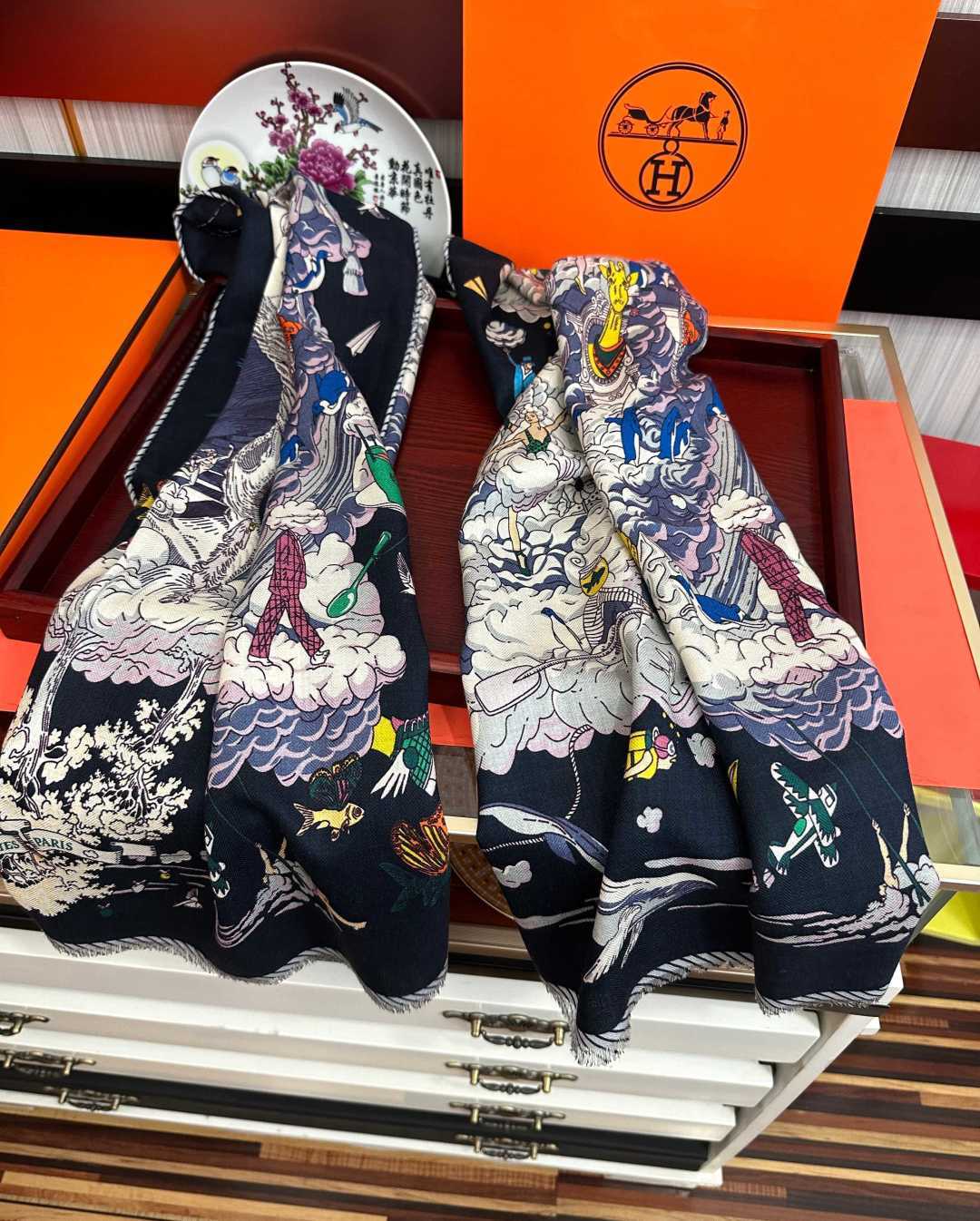 爱马仕 2026【双面同色海浪🌊之家】太美了[吃瓜]下手一定要快[嘴唇]四季都可以用[勾引]真心美的让人非常非上身效果简