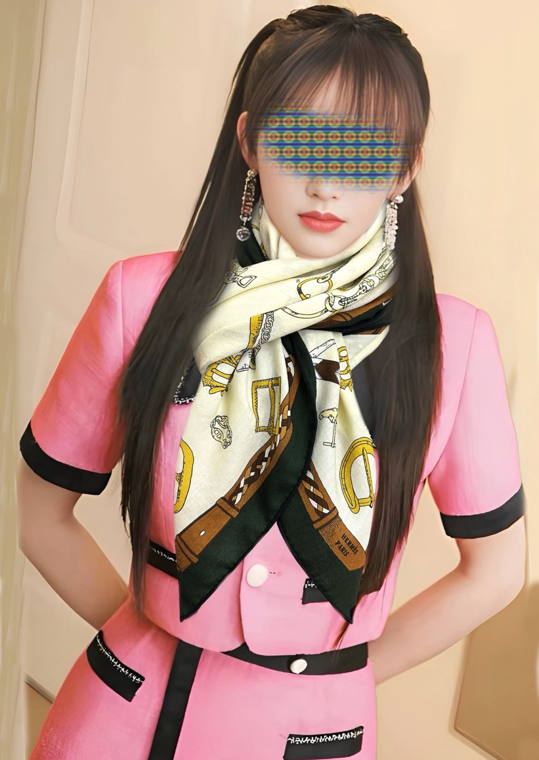 新款❤️ 爱马士2026【双面同色】ZG同步最新款 买了都说好看顶级工艺超值[嘴唇]专柜爆款🎁🎁羊绒方巾💟立体呈现图案纹