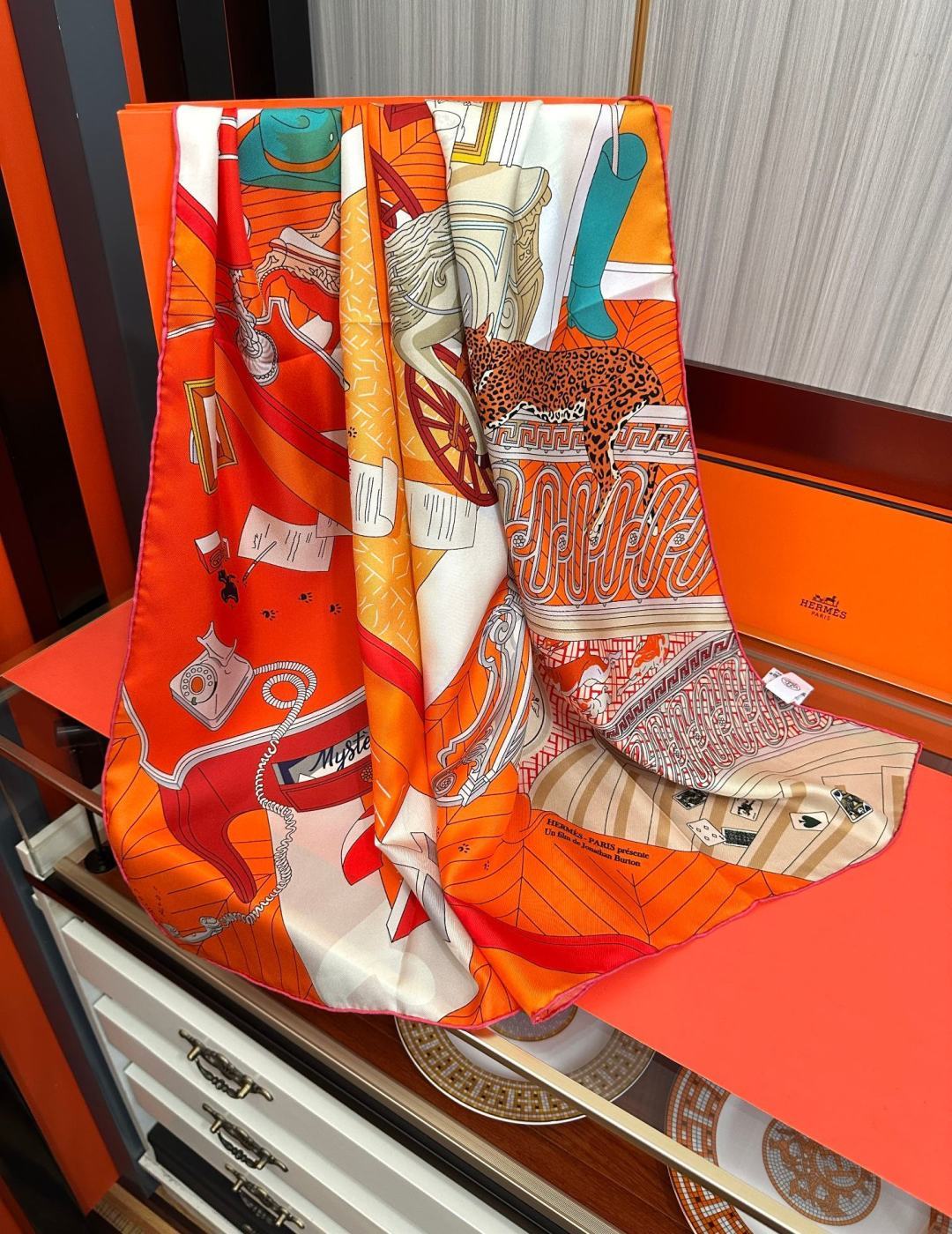 高品质2026HERMES 【24号之谜】[太阳]精致卷边[嘴唇]太美了品质感很显好[得意]好搭到上瘾的丝巾[色]带着不