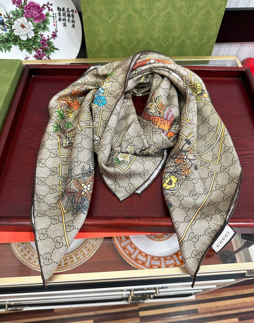 双面同色高品质 G家2026  新款【动物花卉图案】买到都说好👍下手一定要快高端 大爱❤️女人尤物 货极少 四季都可以用
