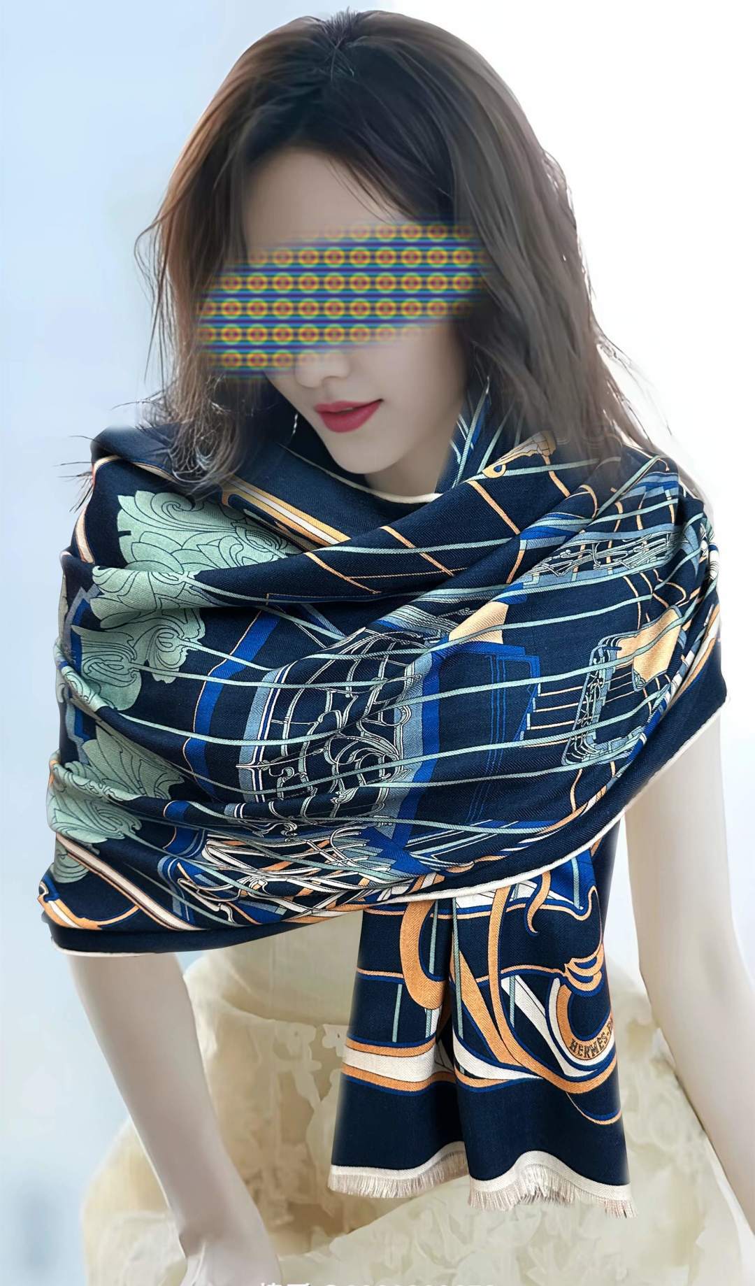 🔥新款 爱马仕🔥【双面同色】太美了[吃瓜]下手一定要快[嘴唇]四季都可以用[勾引]真心美的让人非常非上身效果简直美翻了 