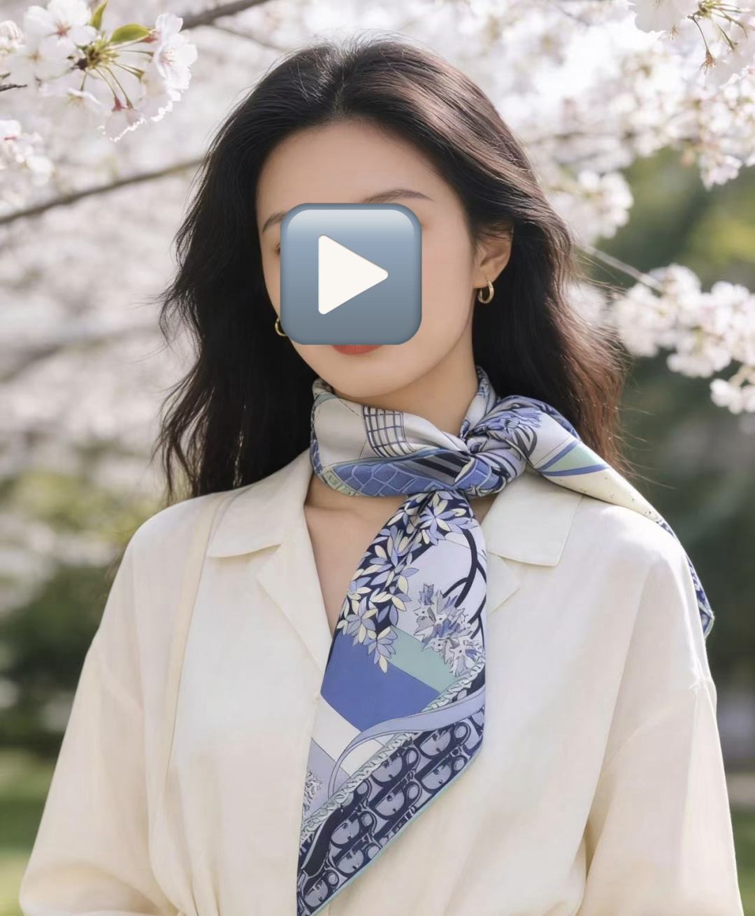 🔥上新 高版本Dior2026最新款 这款方巾饰以 Christian 印花[嘴唇]点缀以充满诗情画意的 设计符号和 先