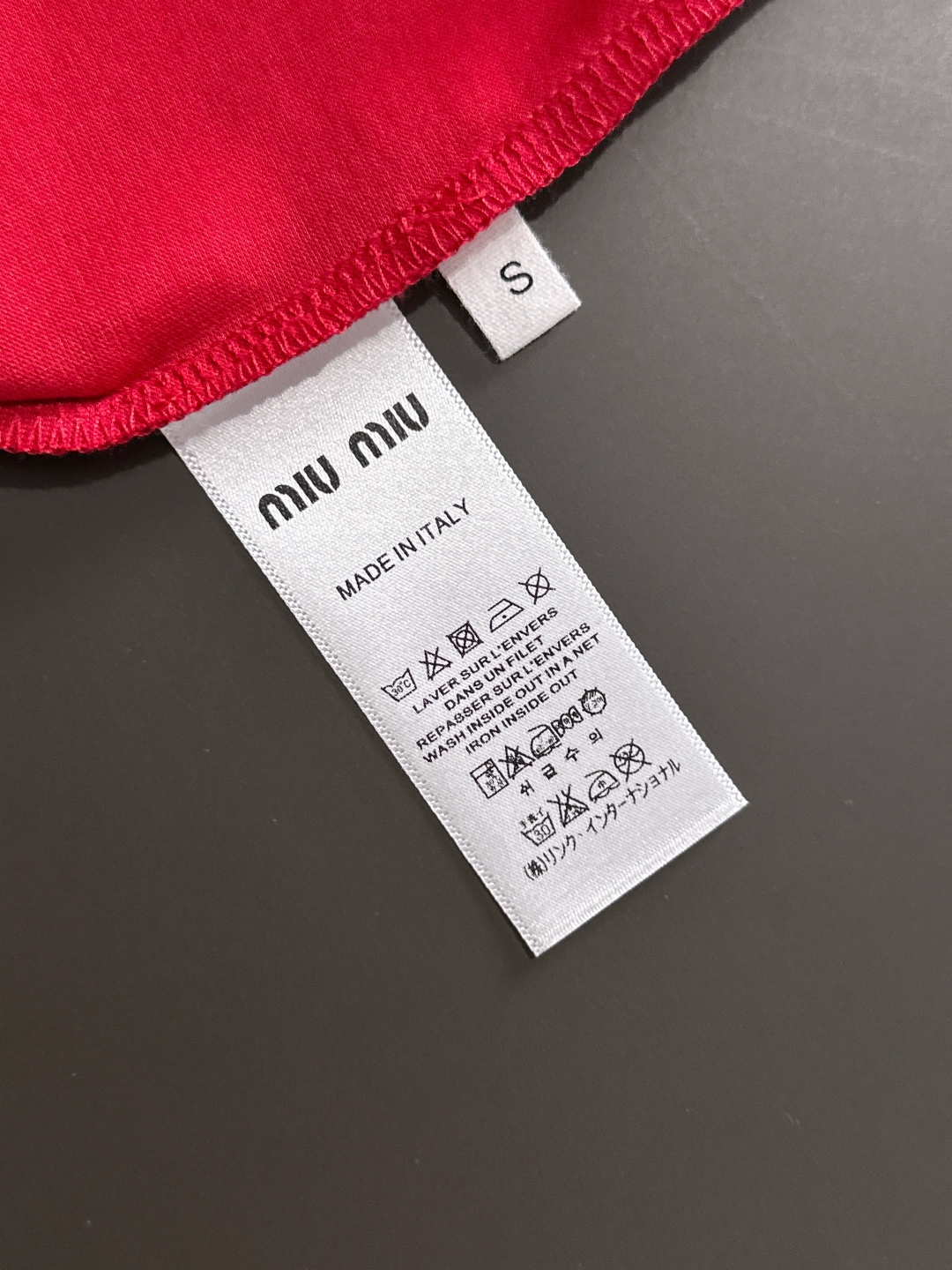 Miu 2025SS Spring/Summer T-shirt: Comfortable, Durable, Classic Logo Design, Original Craft. - 图片 8