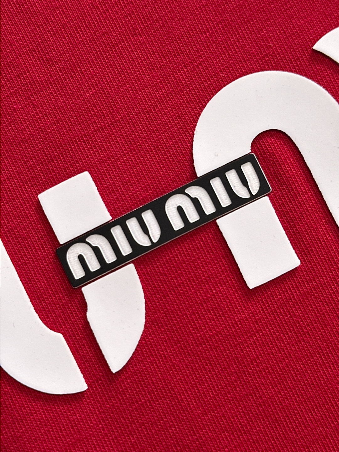 Miu 2025SS Spring/Summer T-shirt: Comfortable, Durable, Classic Logo Design, Original Craft. - 图片 6