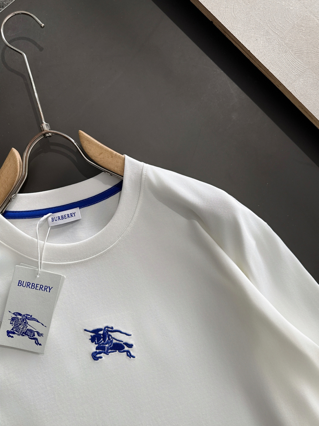 BBR 2025ss拼接长袖t恤 定制260克全棉双纱紧密爽滑面料，布面干净，布纹清晰，手感非常细腻扎实