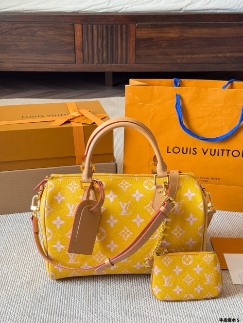 Louis Vuitton Speedy Yellow Monogram Empreinte Leather Pillow Bag, 30cm 1 Louis Vuitton Speedy Yellow Monogram Empreinte Leather Pillow Bag, 30cm