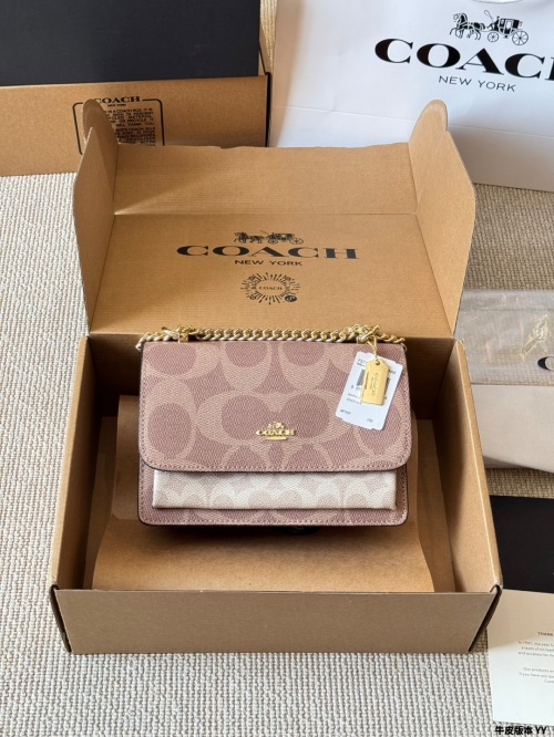 Coach Klare Flap Crossbody Bag in Signature Canvas, Elegant Design 1 Coach Klare Flap Crossbody Bag in Signature Canvas, Elegant Design