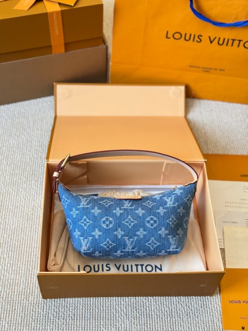 Louis Vuitton Sully Hobo Bag Denim - Chic & Stylish Baguette 1 Louis Vuitton Sully Hobo Bag Denim - Chic & Stylish Baguette