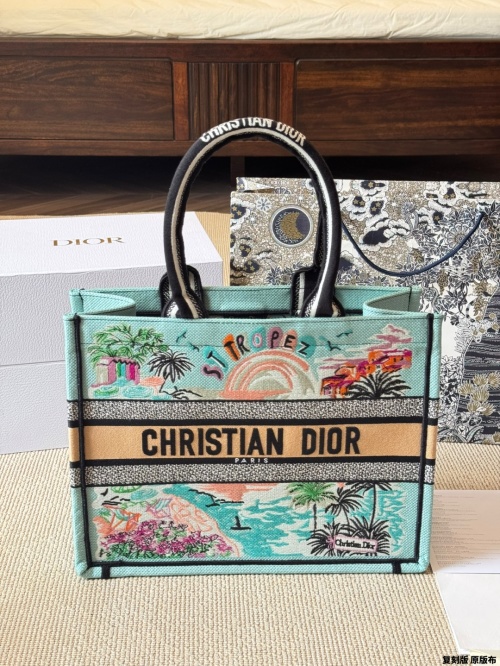 Dior Book Tote Bag, 25ss New Embroidered Handbag, 35cm 1 Dior Book Tote Bag, 25ss New Embroidered Handbag, 35cm