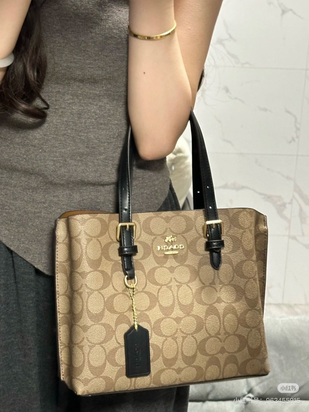 COACH Tote Mollie tamaño pequeño
