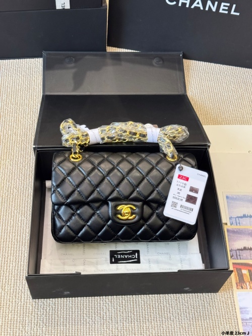 Chanel Classic Flap Bag, 23cm Lambskin Leather with Gold Hardware 1 Chanel Classic Flap Bag, 23cm Lambskin Leather with Gold Hardware