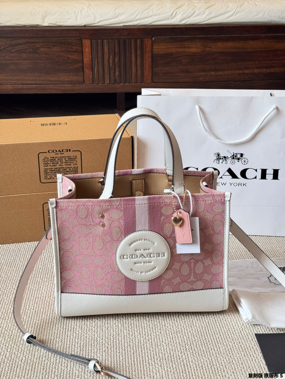 Réplica, tela original Coach | Bolso de mano pequeño Field Tote ¡por fin llegó~~ Lleva el bolso pequeño a la …