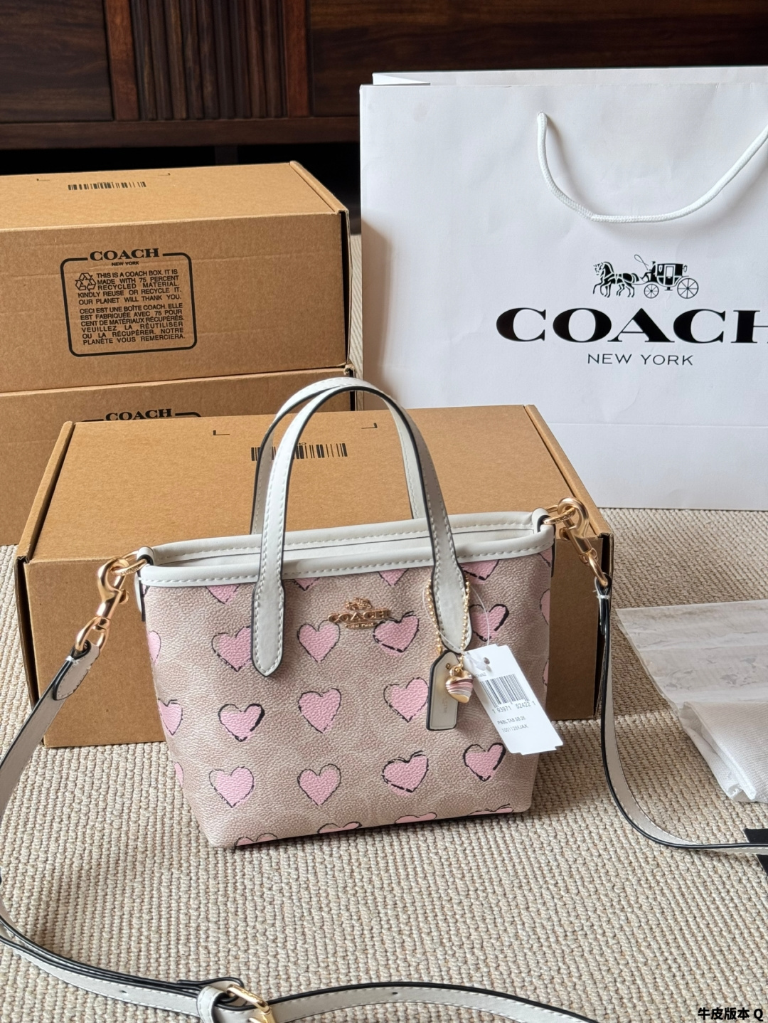Versión piel COACH | City mini tote. ¡Nuevo producto de septiembre de Coach, mini tote! Serie City mini!! Muy lindo, mu…
