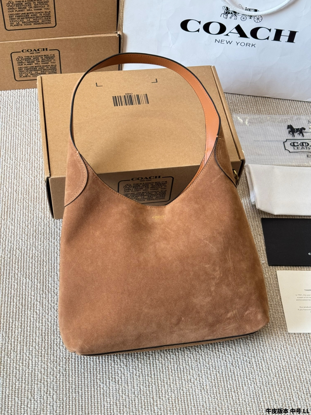 Versión piel de vaca Coach蔻驰｜ Bolso de axila Brooklyn Este bolso de hombro Brooklyn tiene un diseño elegante …