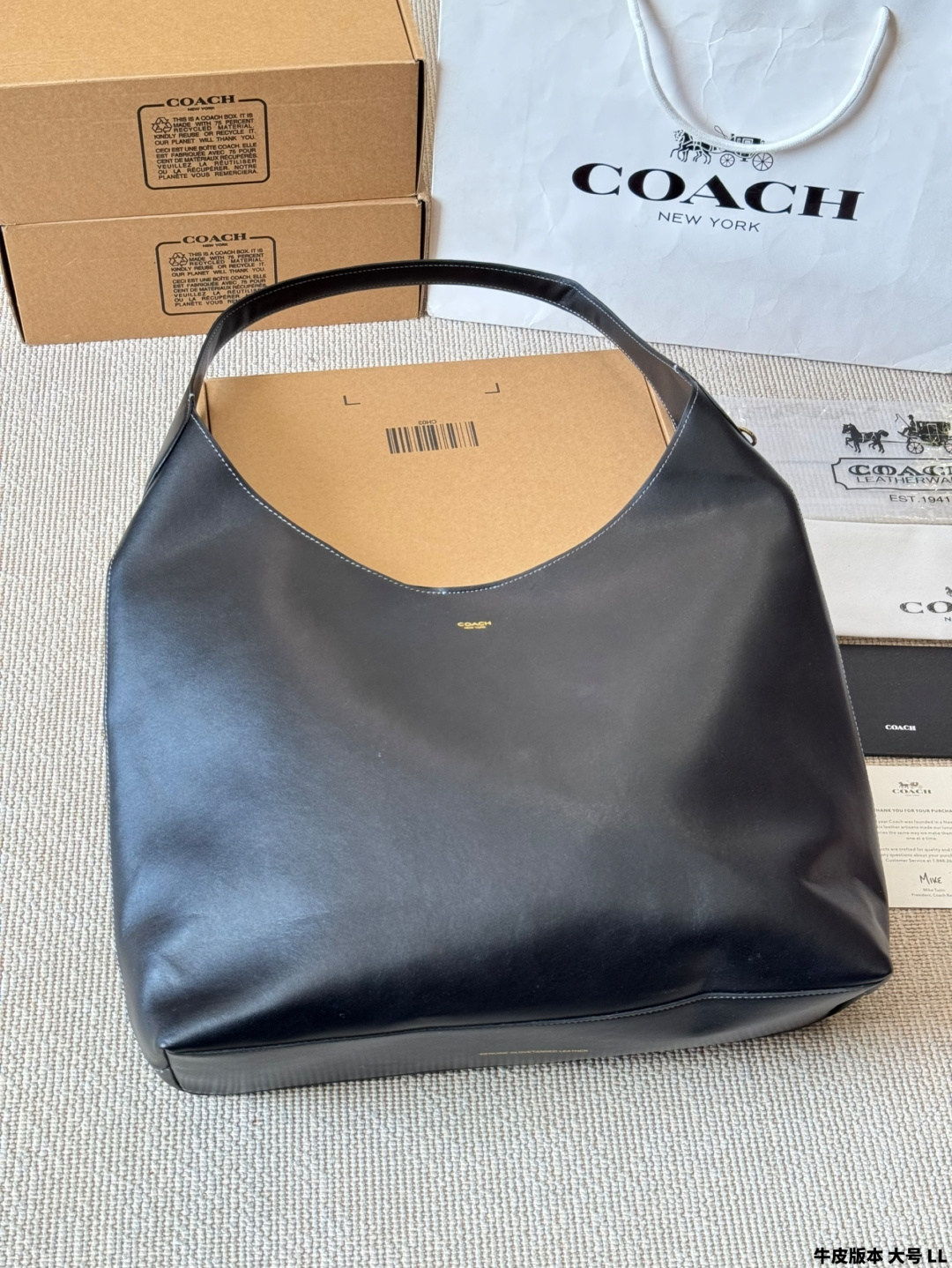 Versión piel de vaca Coach蔻驰｜ Bolso de axila Brooklyn Este bolso de hombro Brooklyn tiene un diseño elegante y minimali…