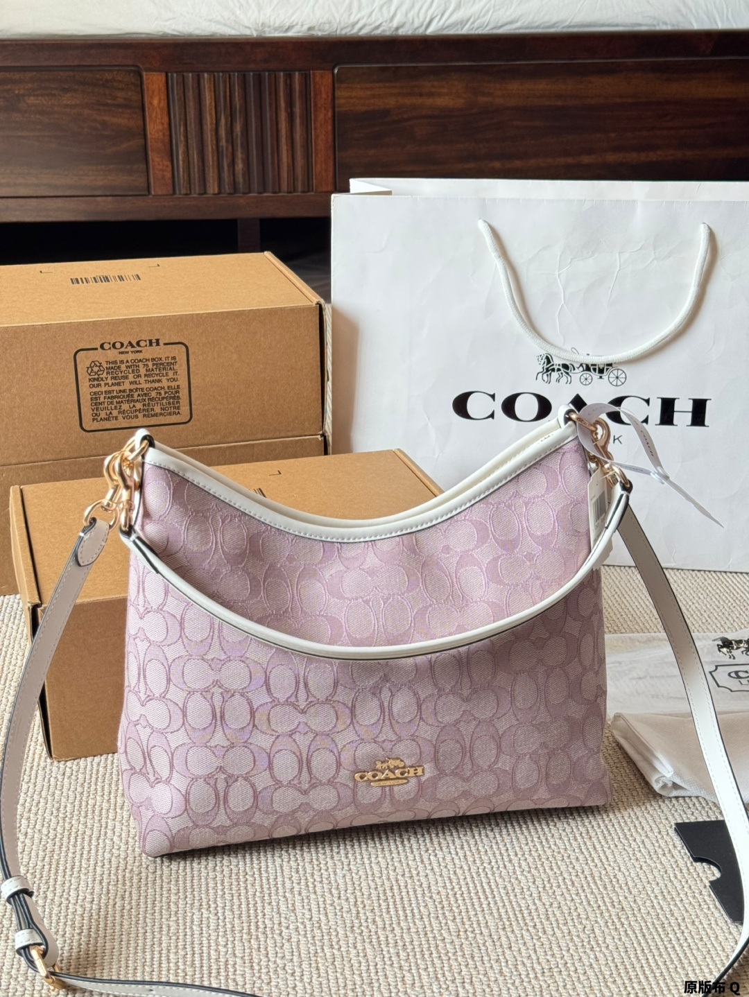 Tela original COACH ｜Laurel bolso vagabundo, el clásico bolso luna de Coach, con un poco más de capacidad que el bolso …