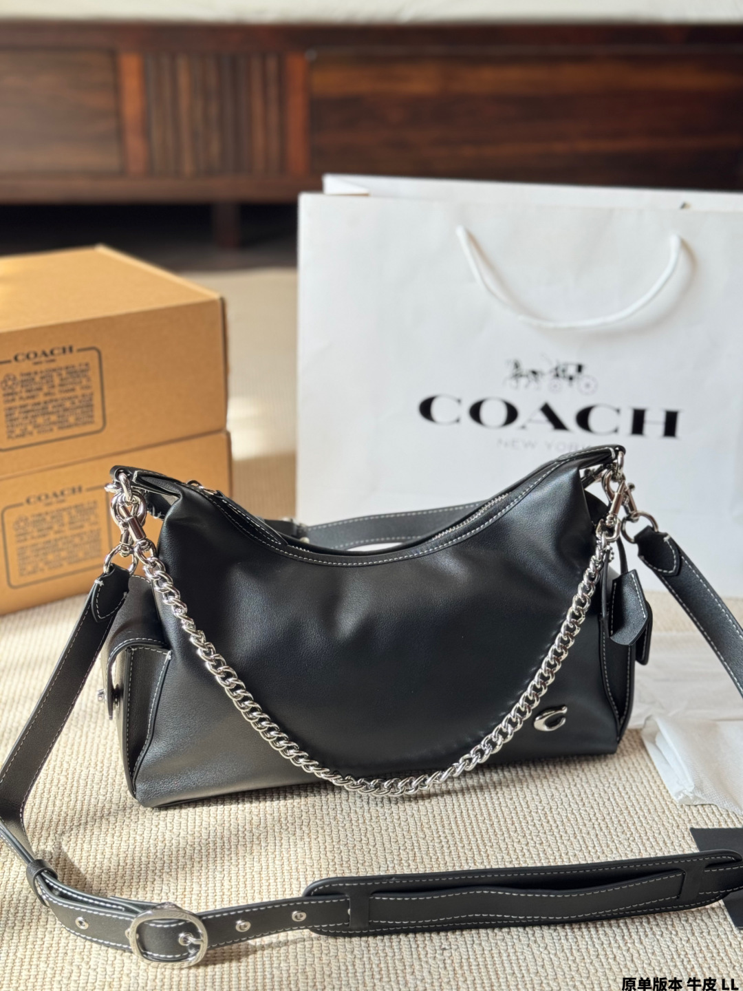 Versión original de piel COACH Pocket Juliet, nuevo estilo de trabajo Juliet～ bolso estilo Juliet con bolsillos de esti…