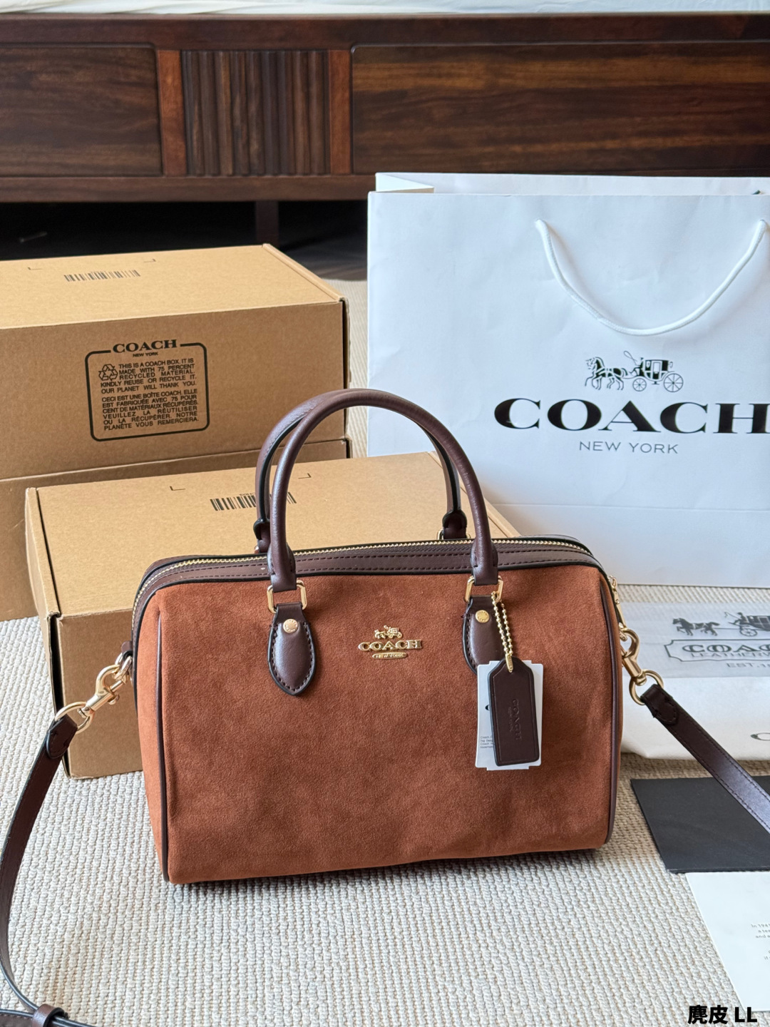 Ante Coach | Ante Rowan Boston nueva colección. Bolso de viaje original de Coach, con herrajes YKK originales y tela ex…