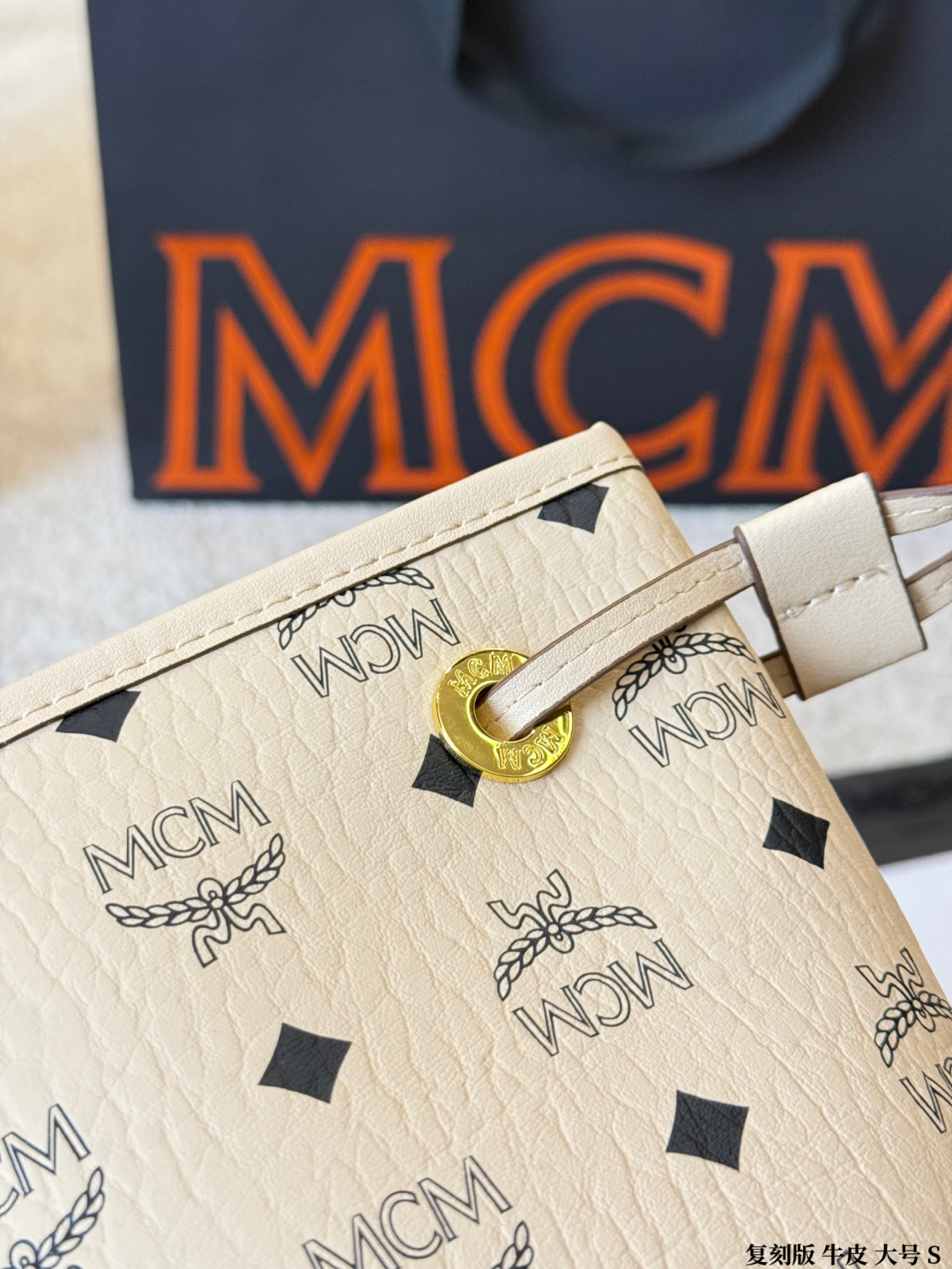MCM bag Original single cowhide large size — photo 7