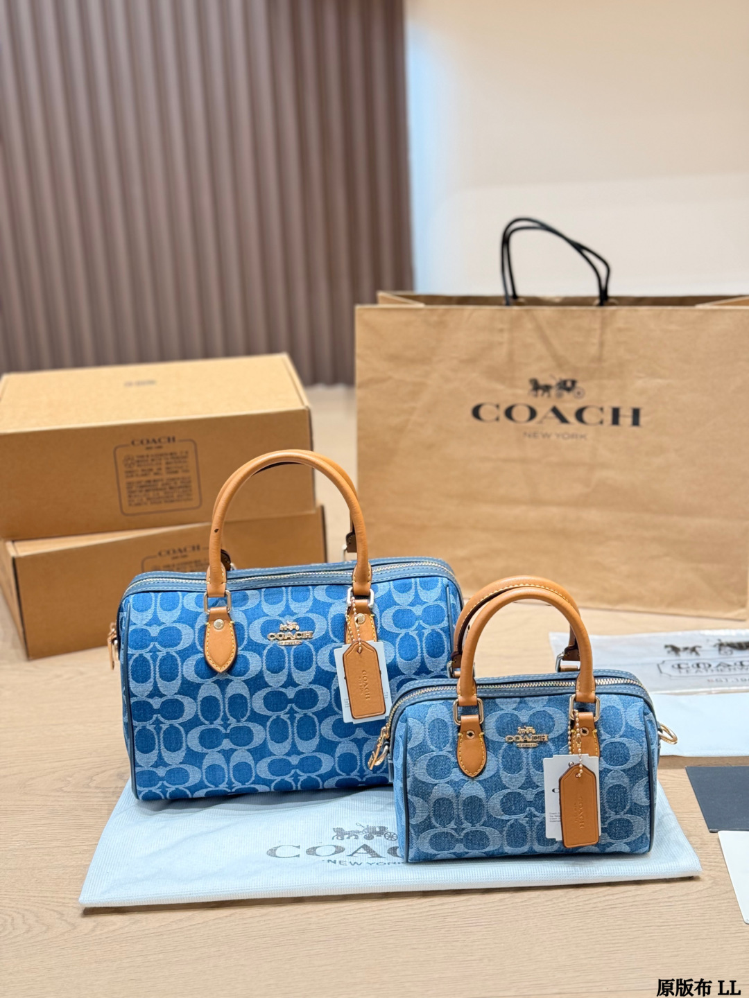 Tela original / Coach mini Rowan nuevo modelo, bolso almohada de fábrica original, herrajes YKK originales co…